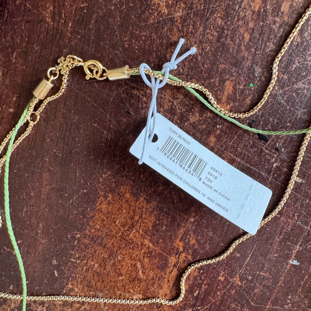 Tory Burch Kira Raspberry Pendant Necklace - Picture 3 of 3